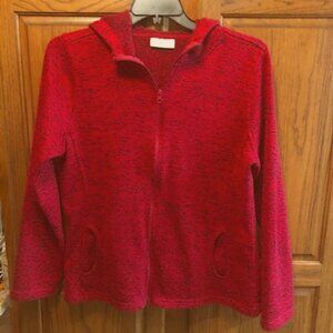 Bobbie Brooks Red and black hooded sweater size XL